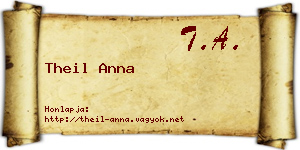 Theil Anna névjegykártya